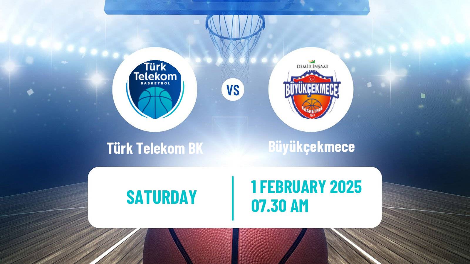 Basketball Turkish Basketball Super Ligi Türk Telekom BK - Büyükçekmece