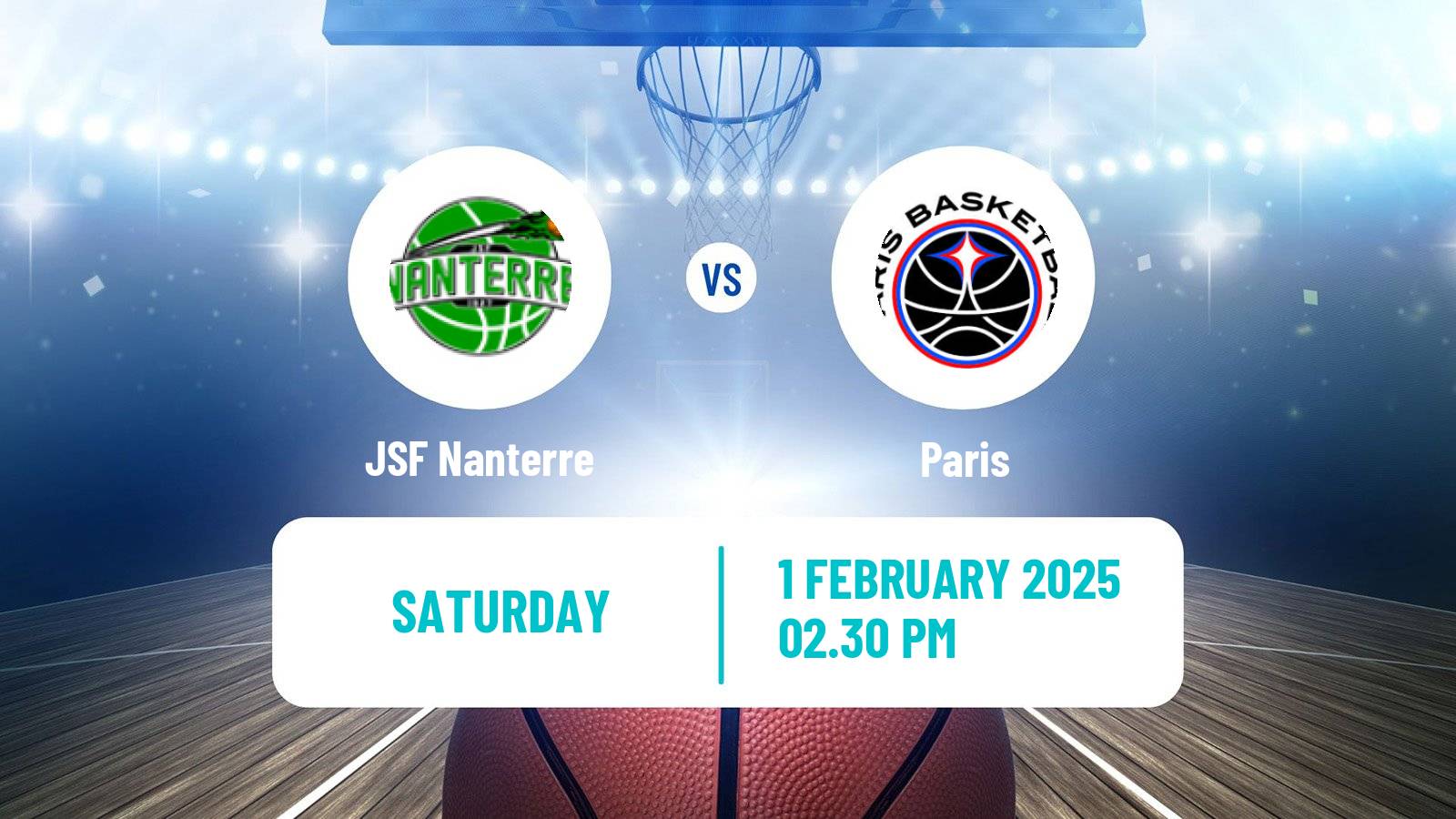 Basketball French LNB Nanterre - Paris