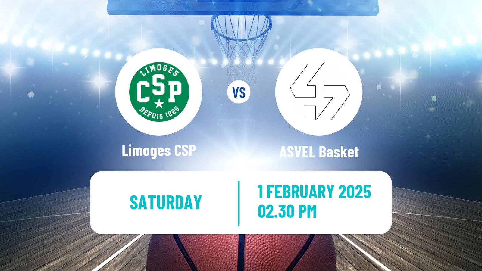 Basketball French LNB Limoges - ASVEL Basket