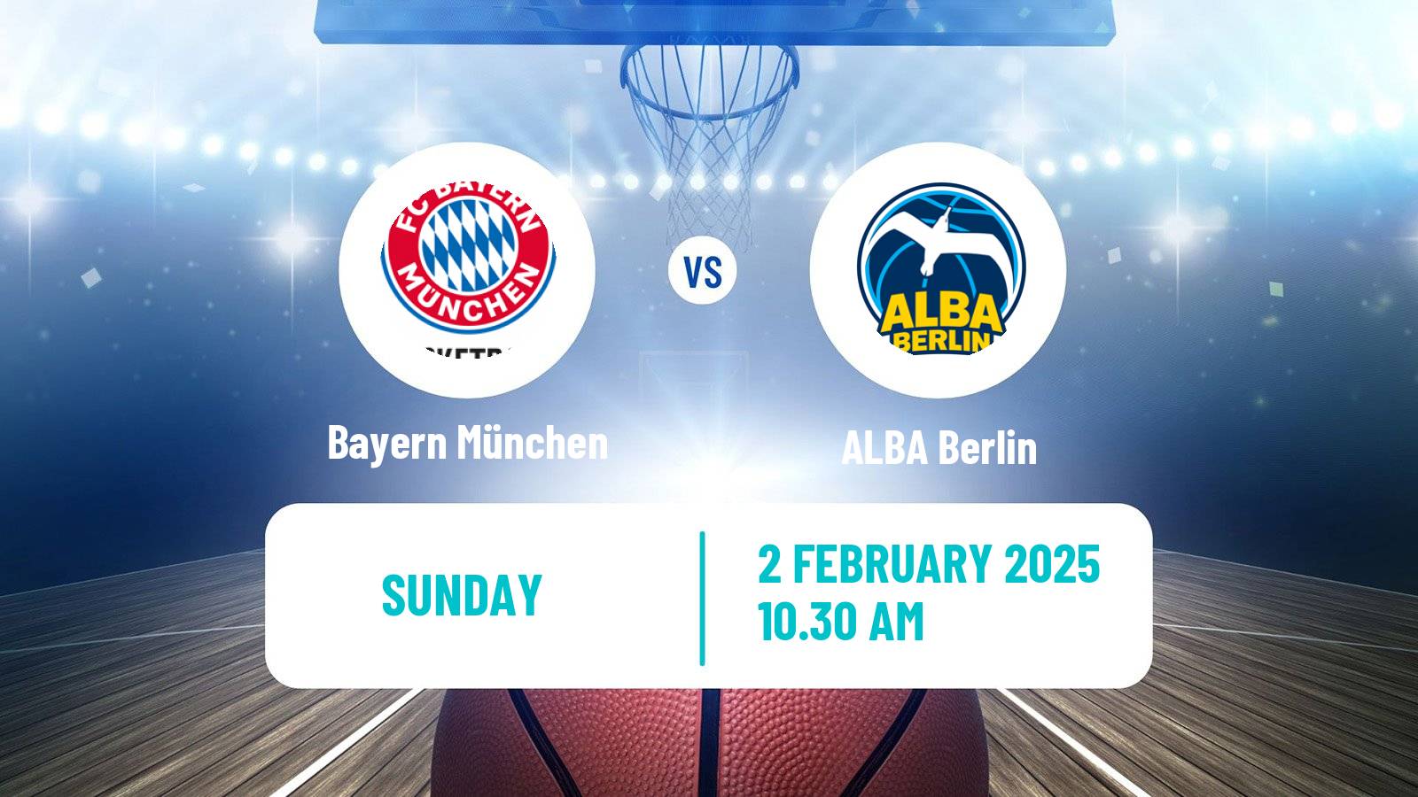 Basketball German BBL Bayern München - ALBA Berlin