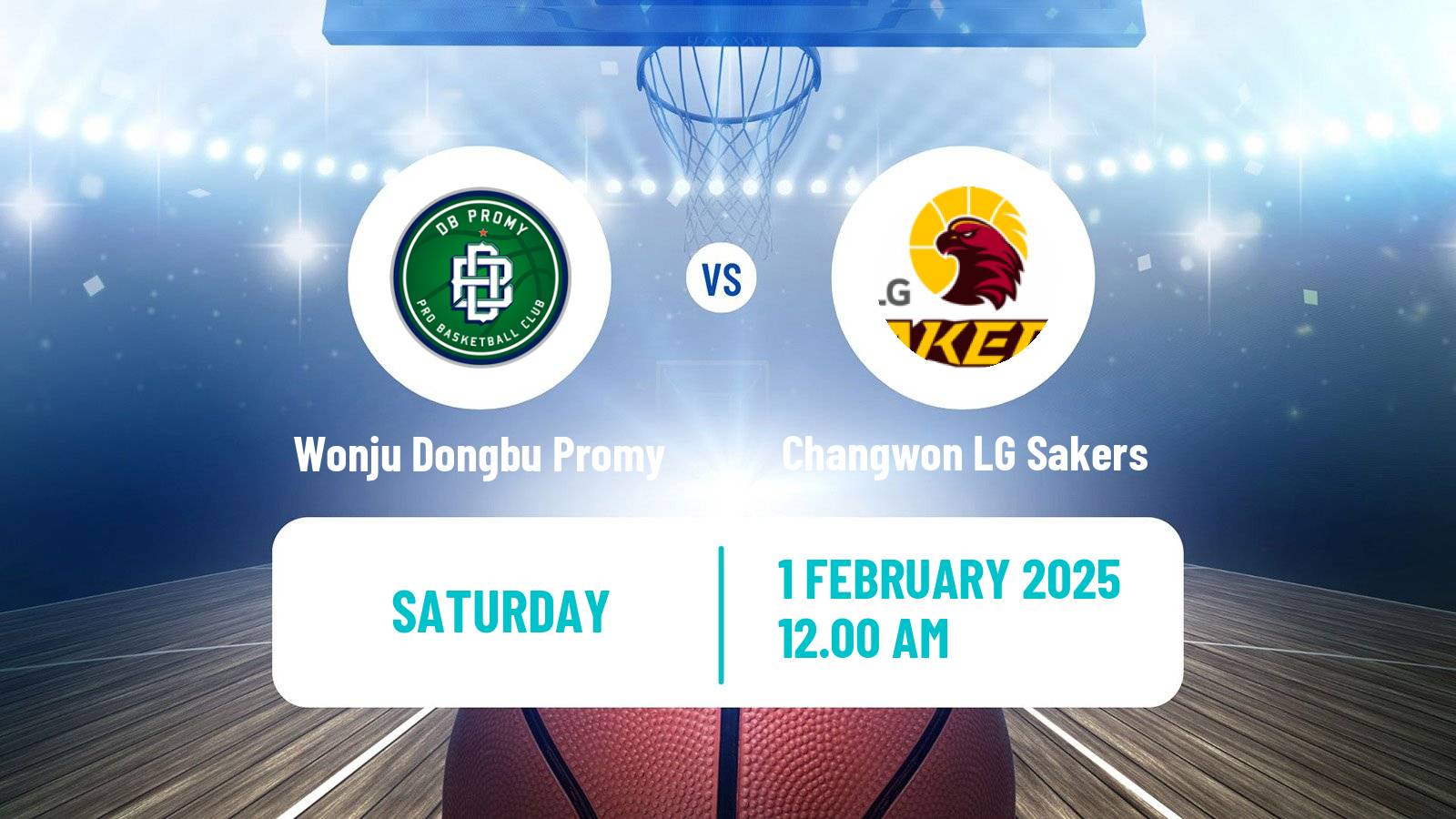 Basketball KBL Wonju Dongbu Promy - Changwon LG Sakers