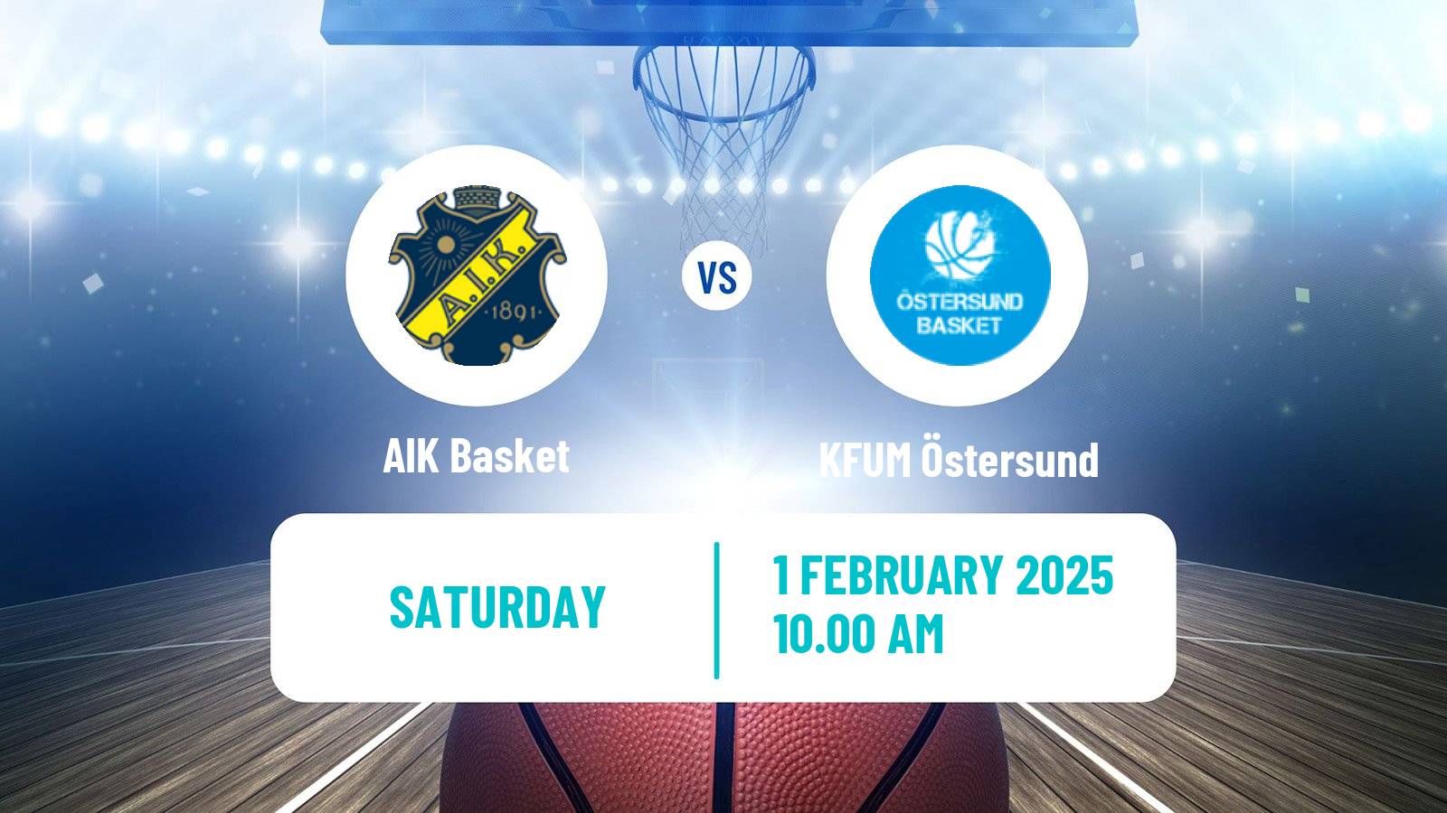 Basketball Swedish Basketligan Women AIK Basket - KFUM Östersund