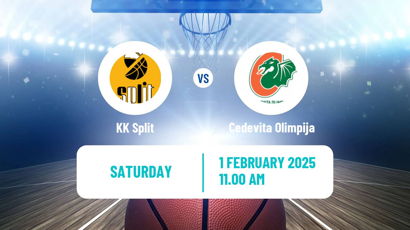 Basketball Adriatic League KK Split - Cedevita Olimpija