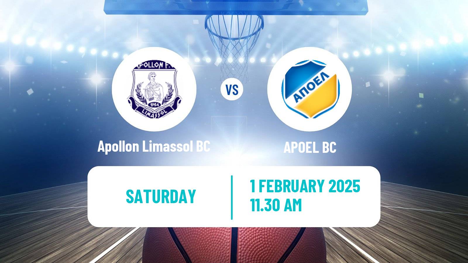 Basketball Cypriot Division A Basketball Apollon Limassol BC - APOEL