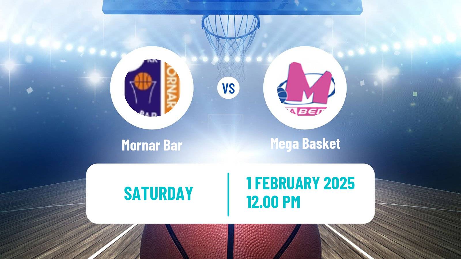 Basketball Adriatic League Mornar Bar - Mega Basket