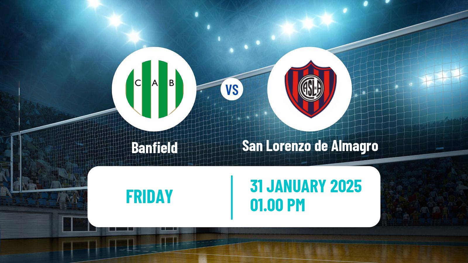 Volleyball Argentinian LVA Volleyball Banfield - San Lorenzo de Almagro