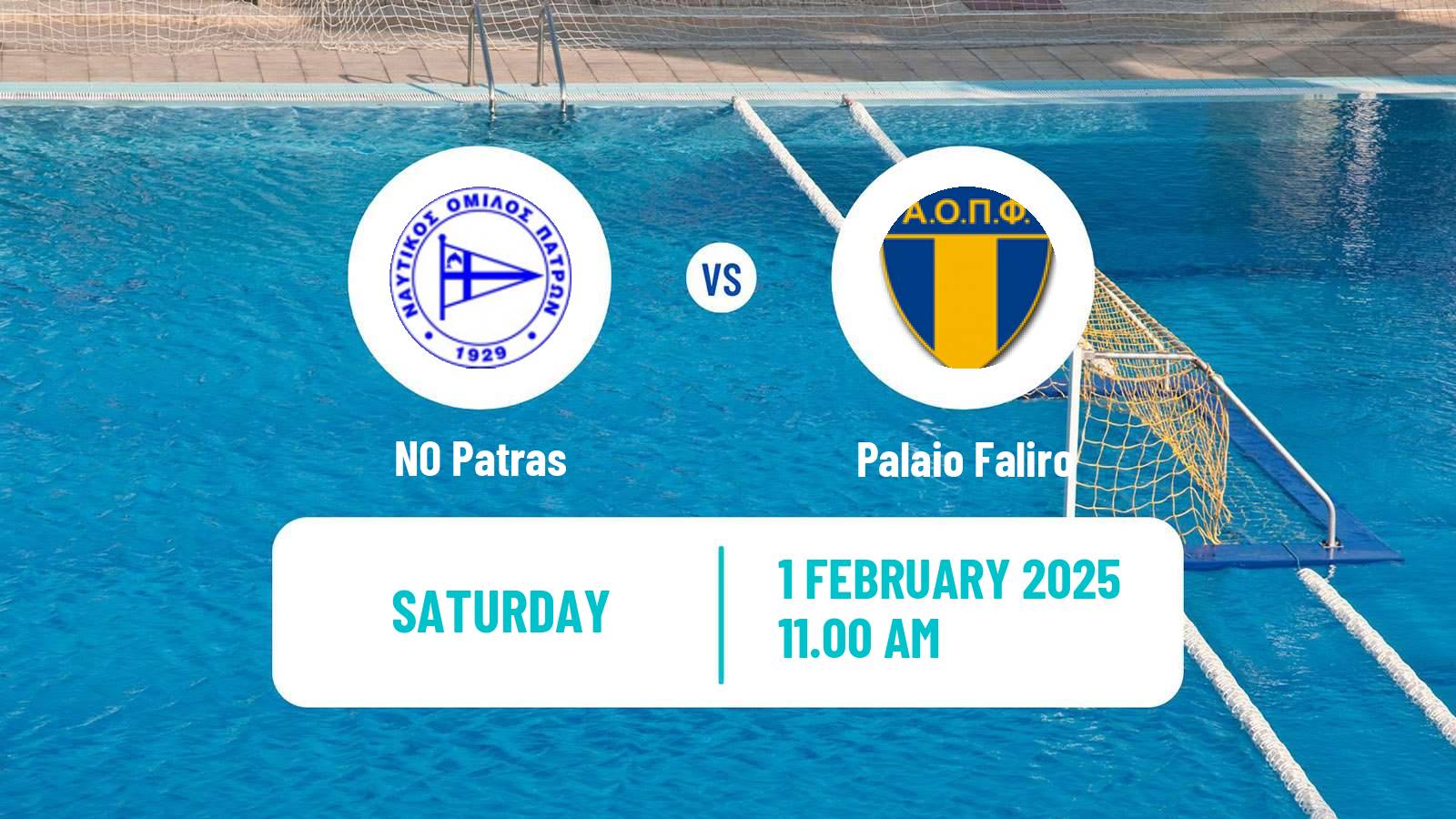 Water polo Greek A1 Water Polo NO Patras - Palaio Faliro