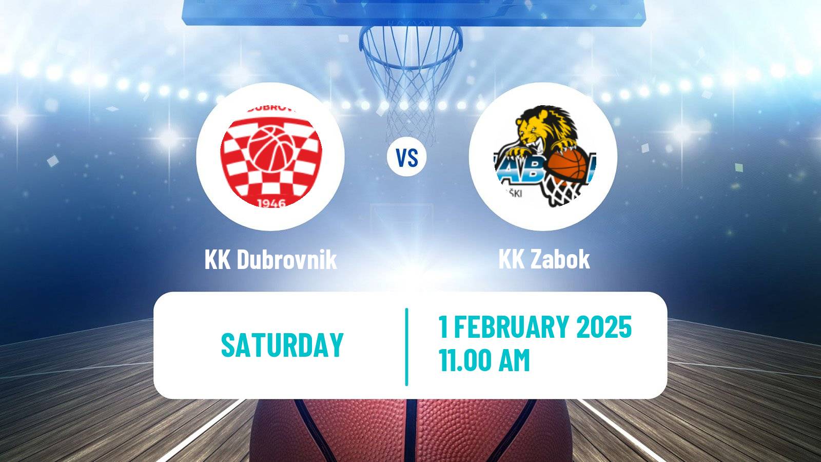 Basketball Croatian Premijer Liga Basketball Dubrovnik - Zabok