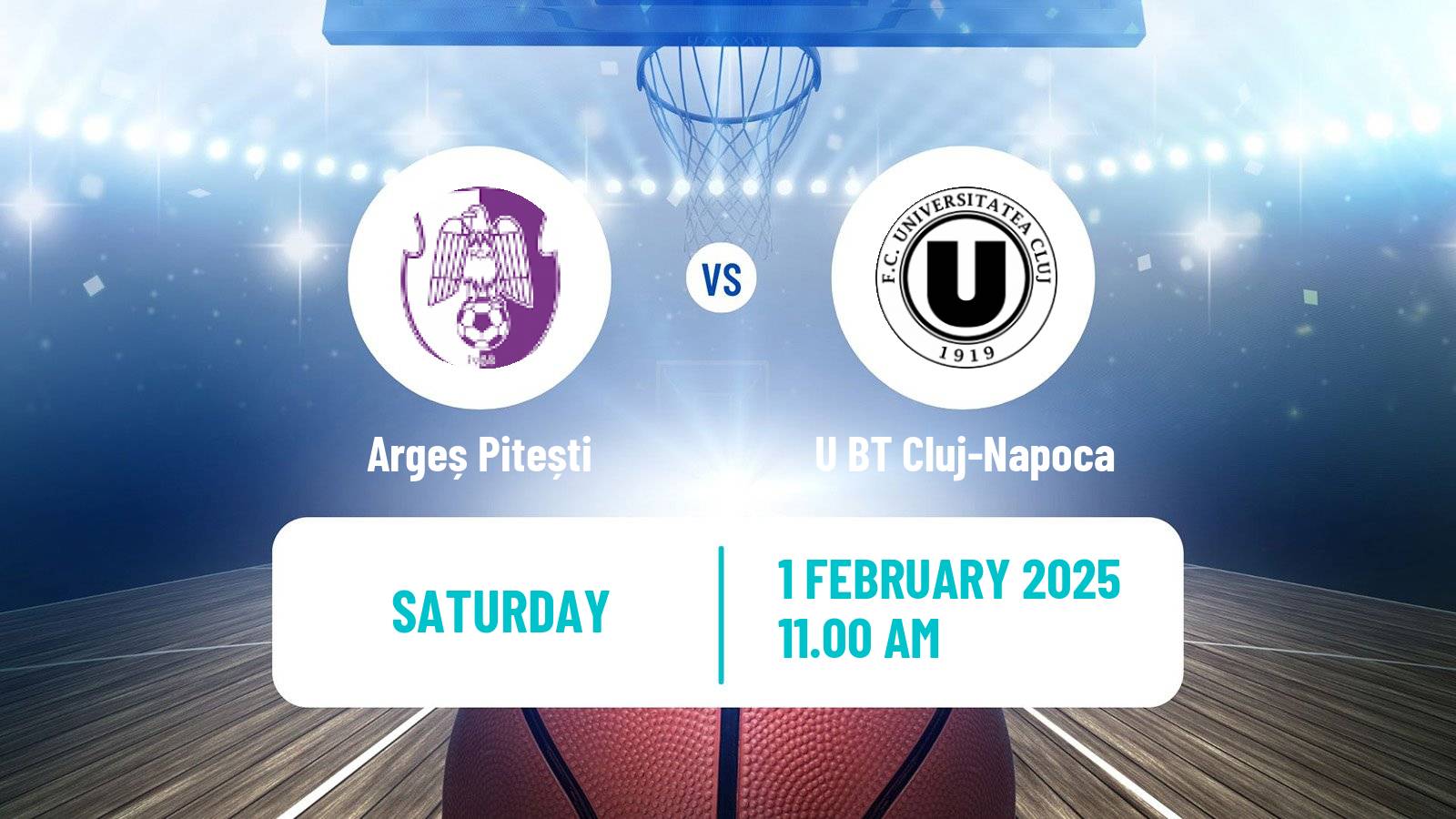 Basketball Romanian Divizia A Basketball Argeș Pitești - U BT Cluj-Napoca