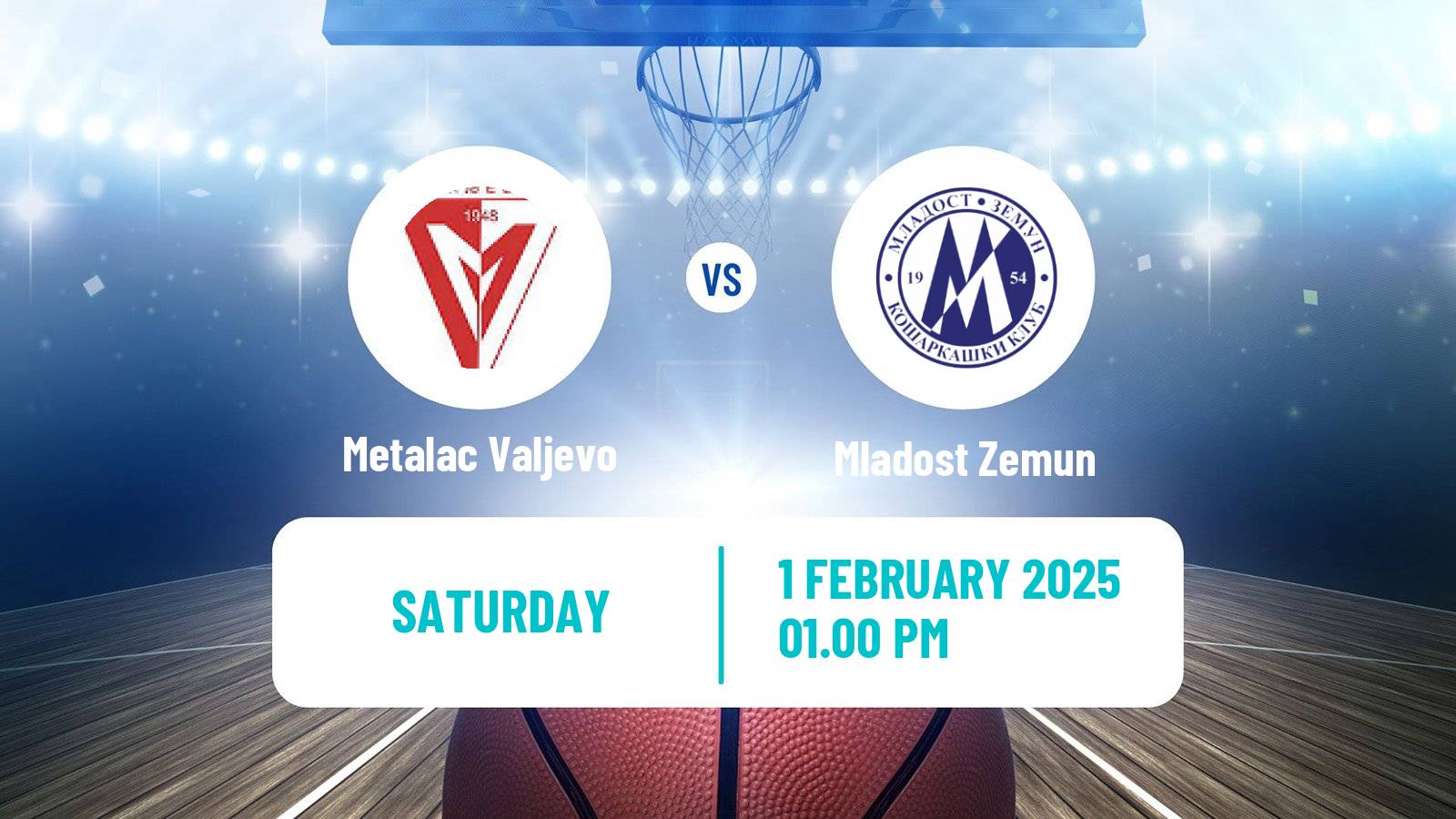 Basketball Serbian First League Basketball Metalac Valjevo - Mladost Zemun