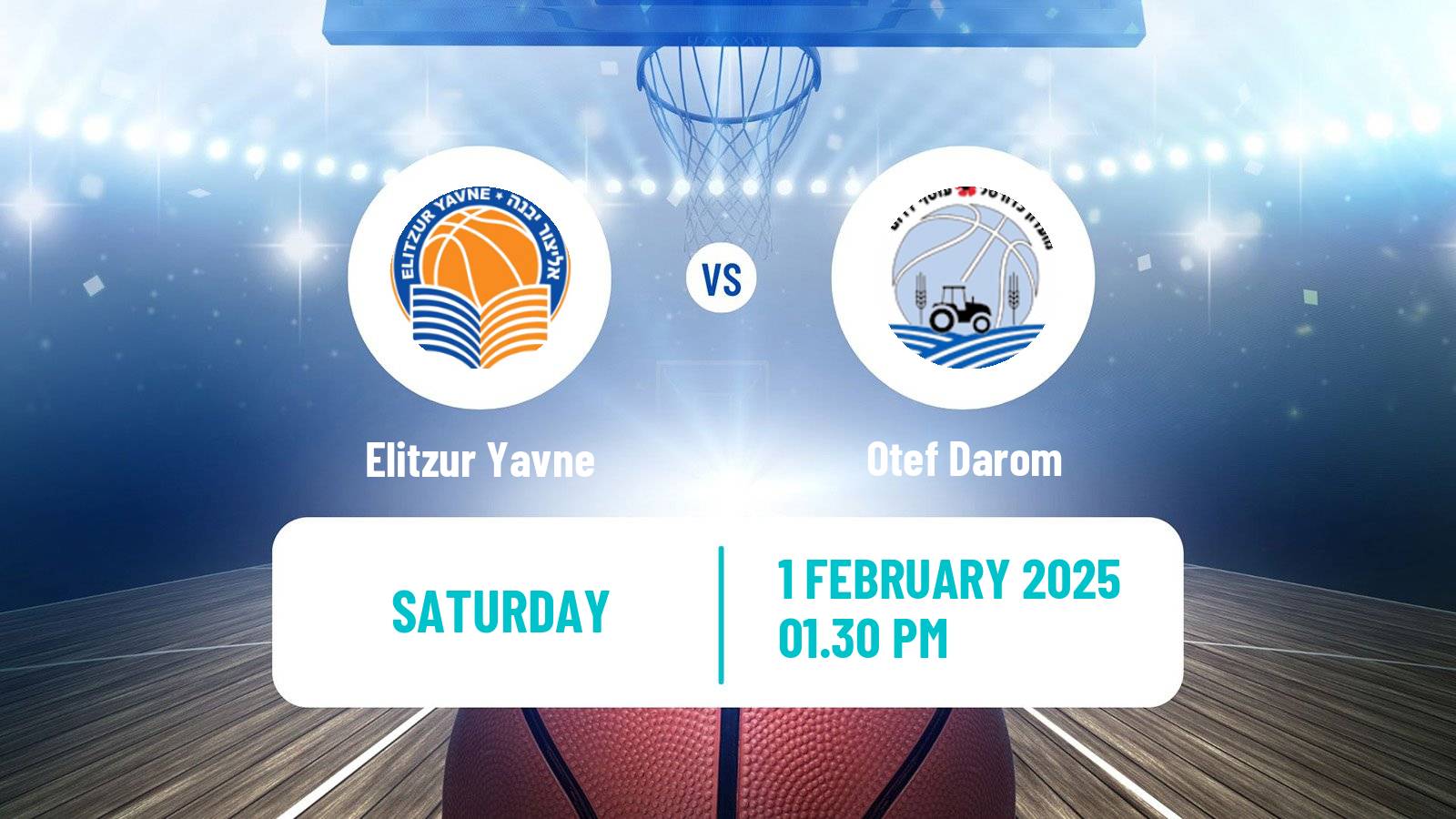 Basketball Israeli Liga Leumit Basketball Elitzur Yavne - Otef Darom