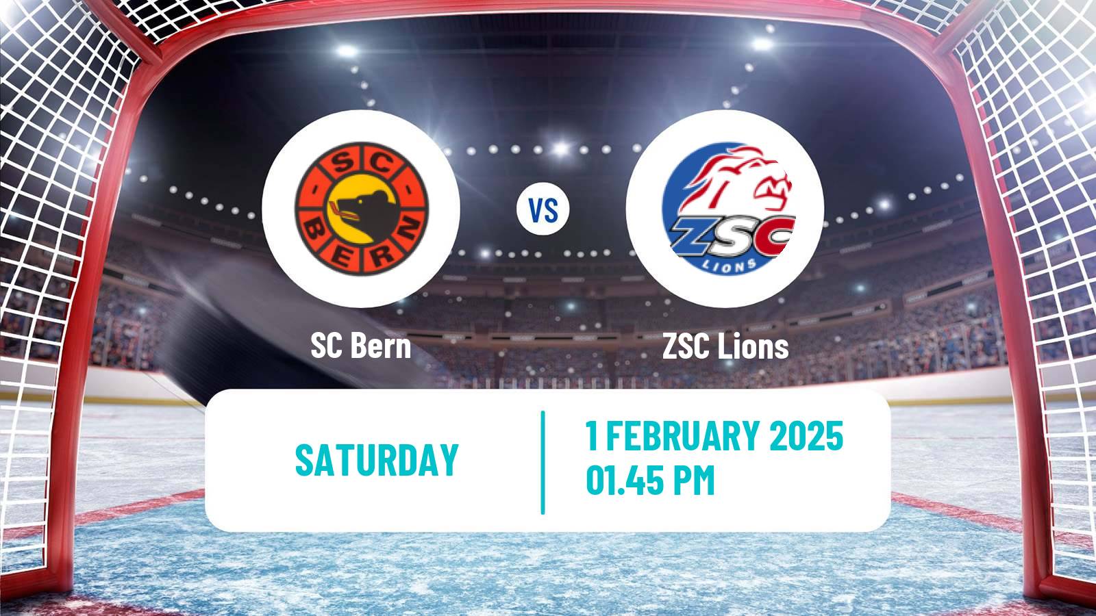 Hockey Swiss National League Hockey Bern - ZSC Lions