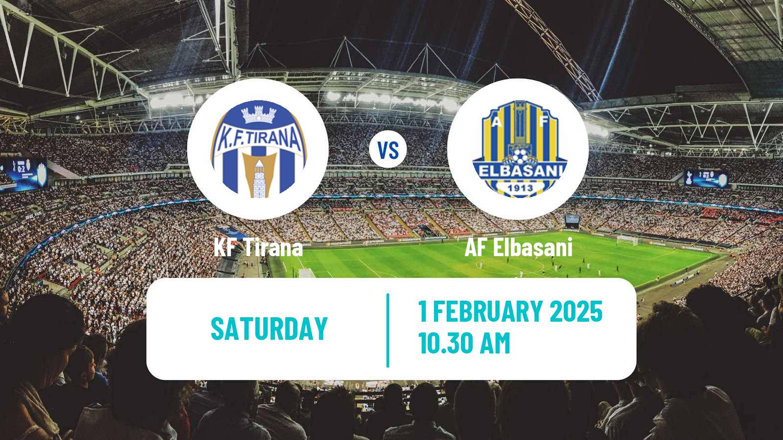 Soccer Albanian Super League Tirana - AF Elbasani