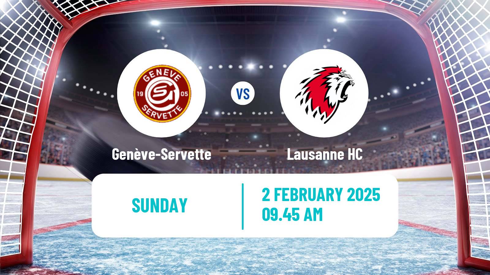 Hockey Swiss National League Hockey Genève-Servette - Lausanne HC