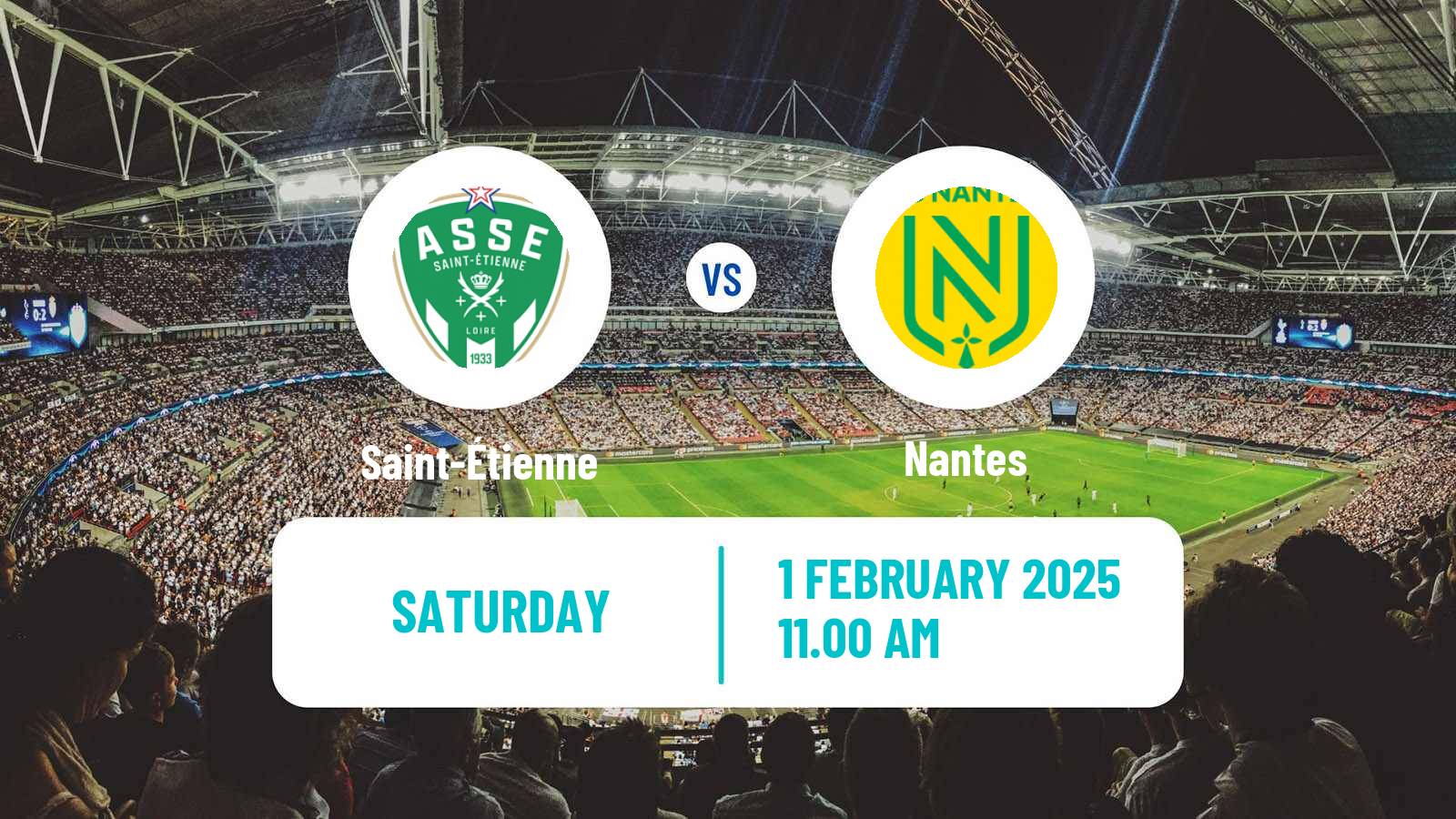 Soccer French Division 1 Women Saint-Étienne - Nantes