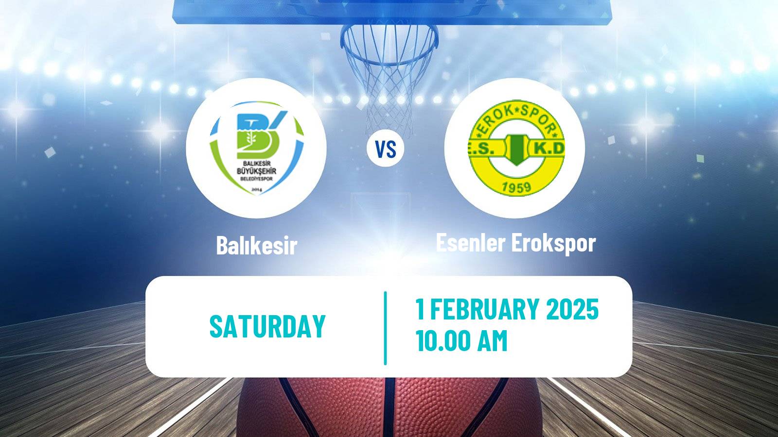 Basketball Turkish TBL Balıkesir - Esenler Erokspor