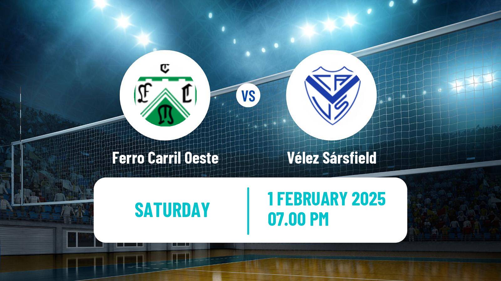 Volleyball Argentinian Liga Volleyball Women Ferro Carril Oeste - Vélez Sársfield