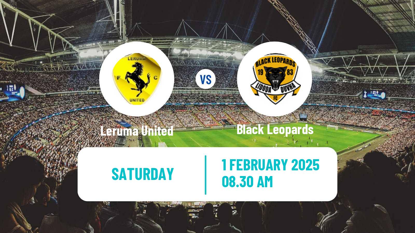 Soccer South African First Division Leruma United - Black Leopards