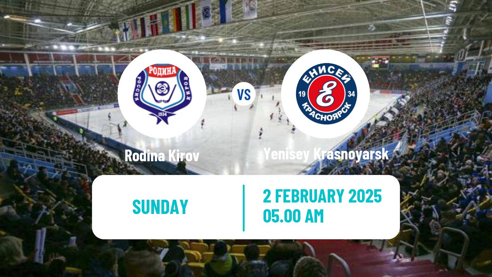 Bandy Russian Super League Bandy Rodina - Yenisey Krasnoyarsk