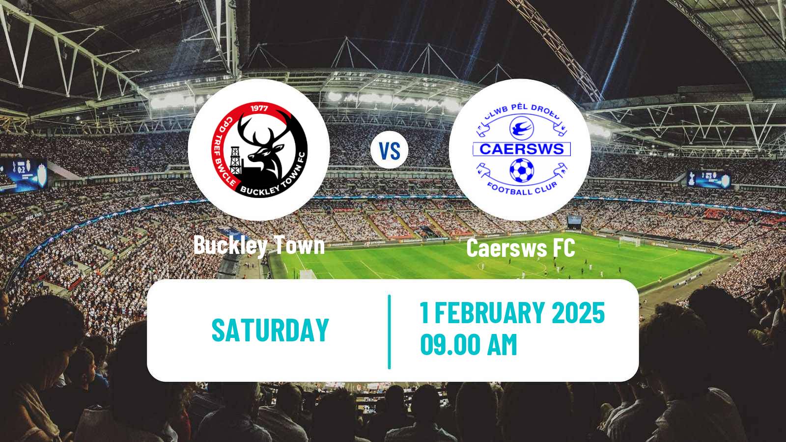 Soccer Welsh Cymru North Buckley Town - Caersws