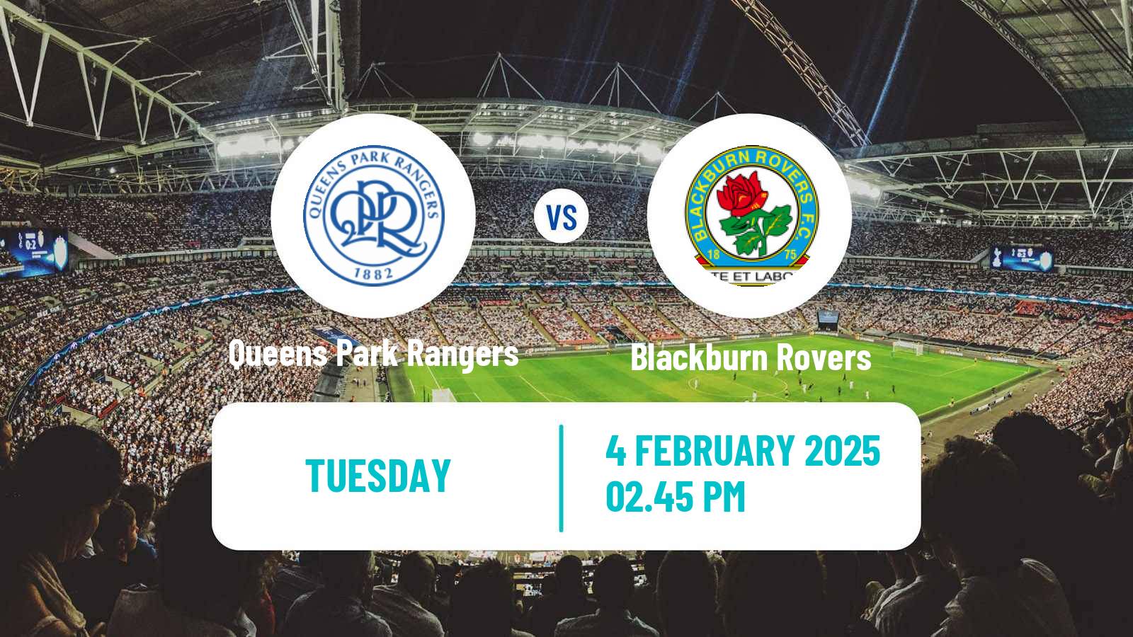 Soccer English League Championship Queens Park Rangers - Blackburn Rovers