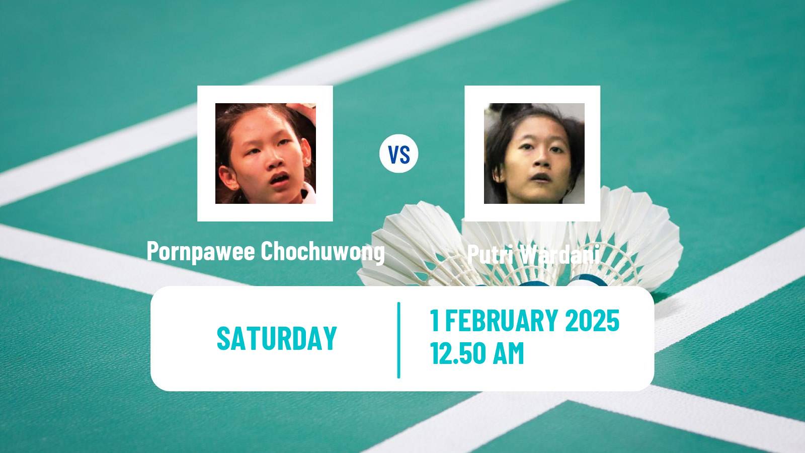 Badminton BWF World Tour Thailand Masters Women Pornpawee Chochuwong - Putri Wardani