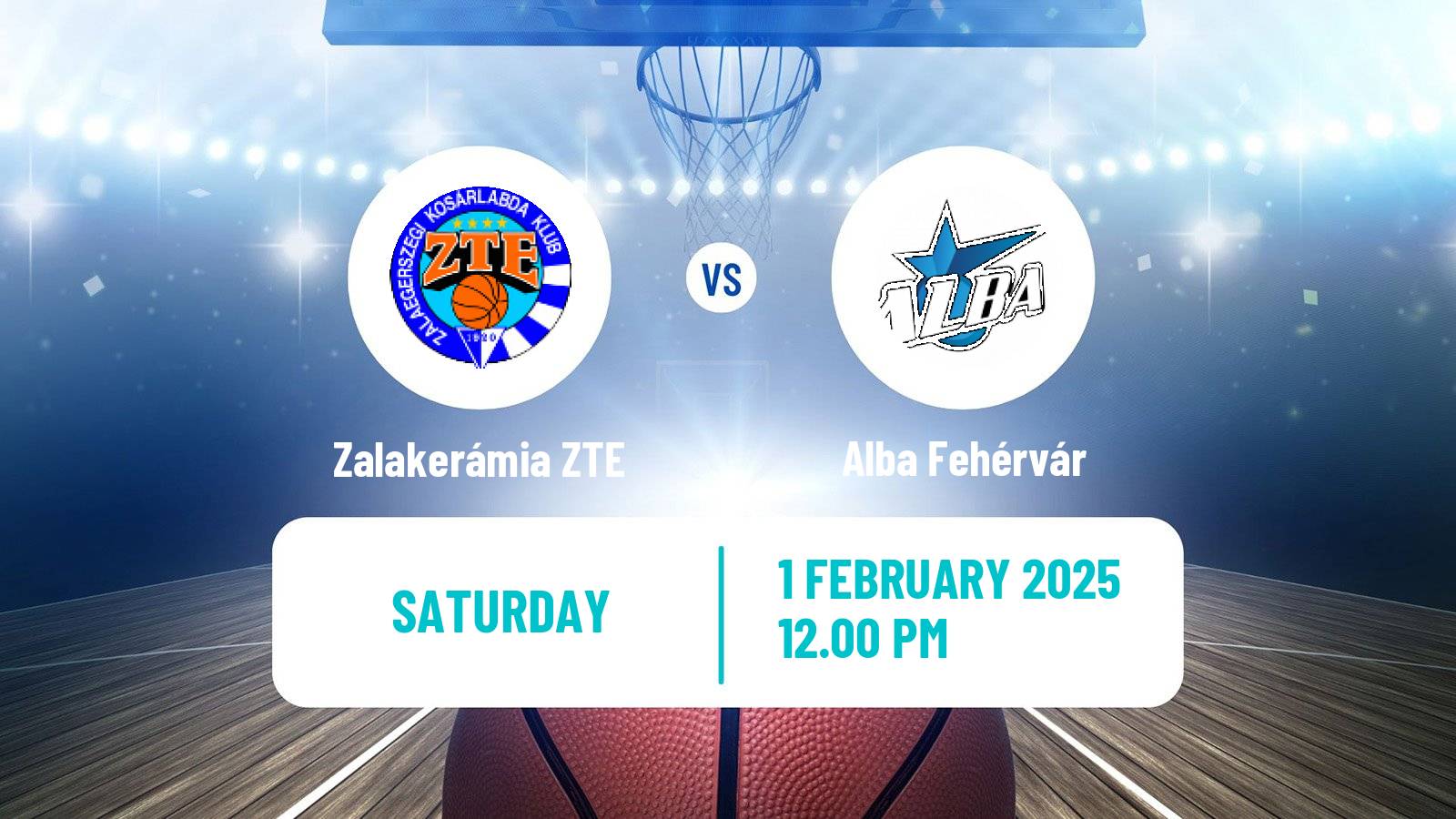 Basketball Hungarian NB I Basketball Zalakerámia ZTE - Alba Fehérvár