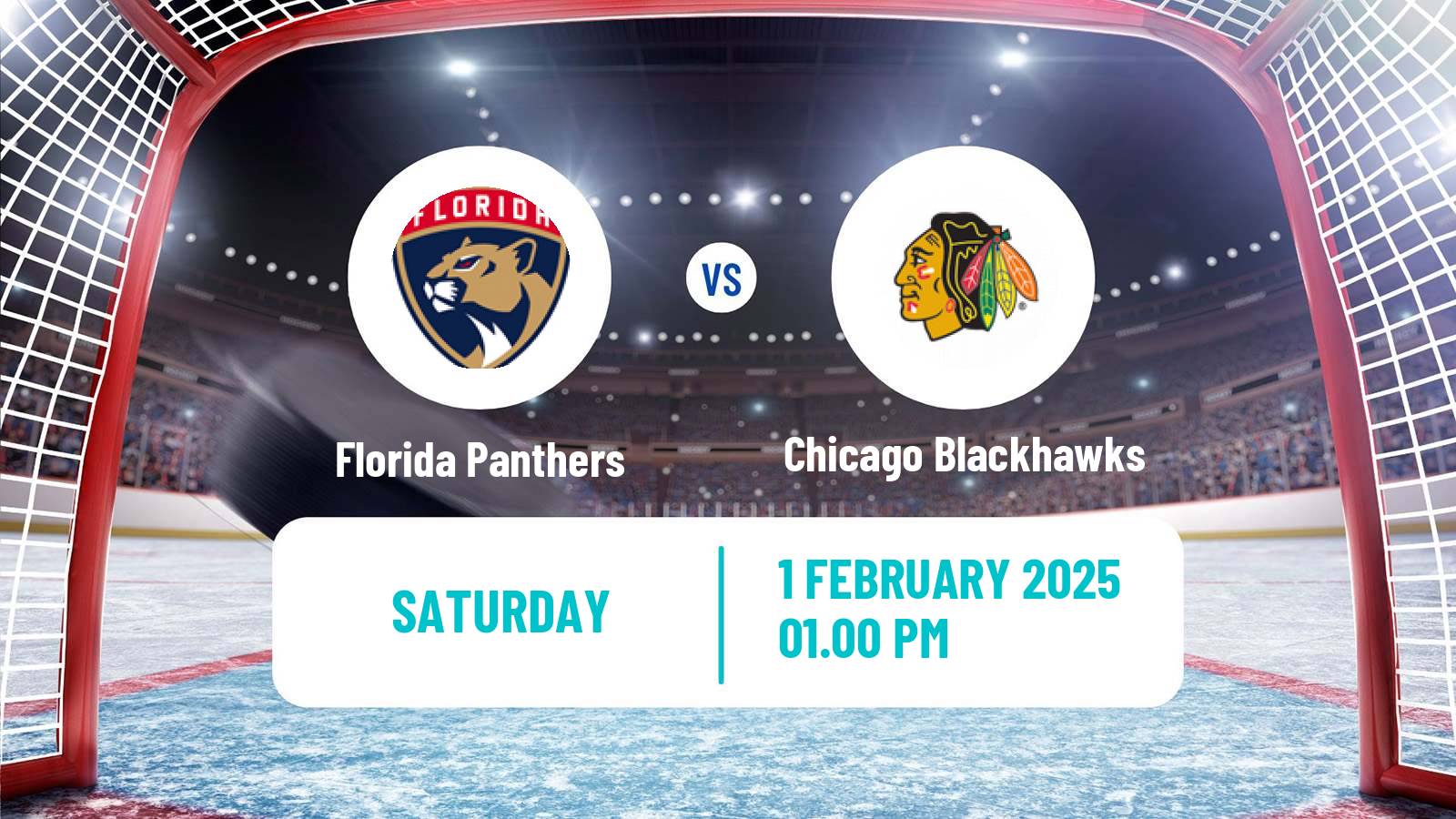 Hockey NHL Florida Panthers - Chicago Blackhawks