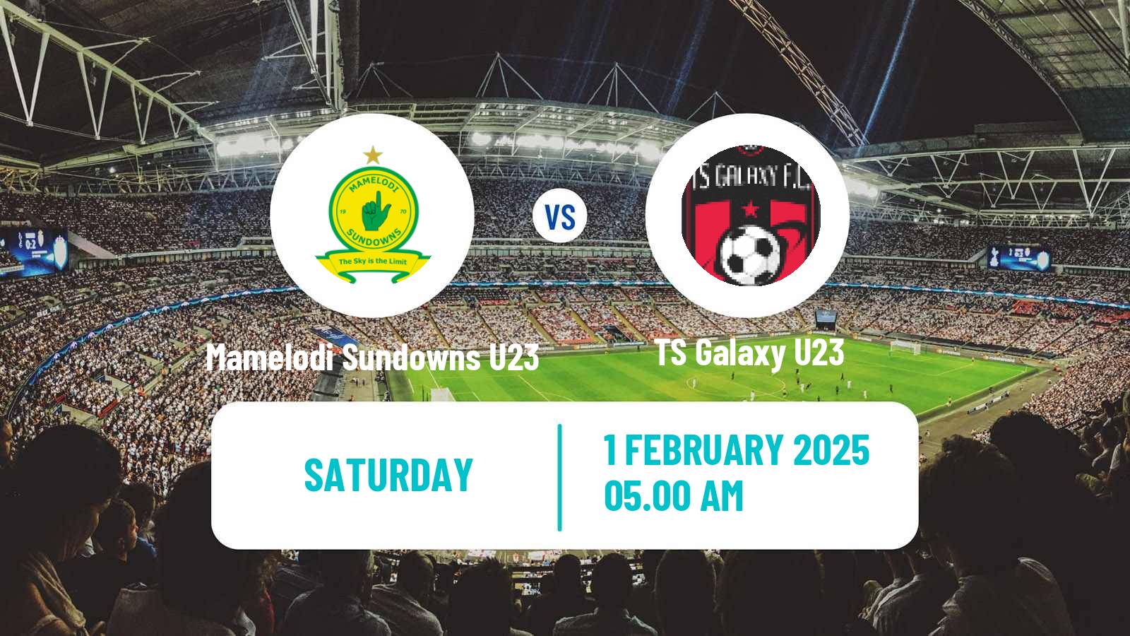 Soccer South African Diski Challenge Mamelodi Sundowns U23 - TS Galaxy U23