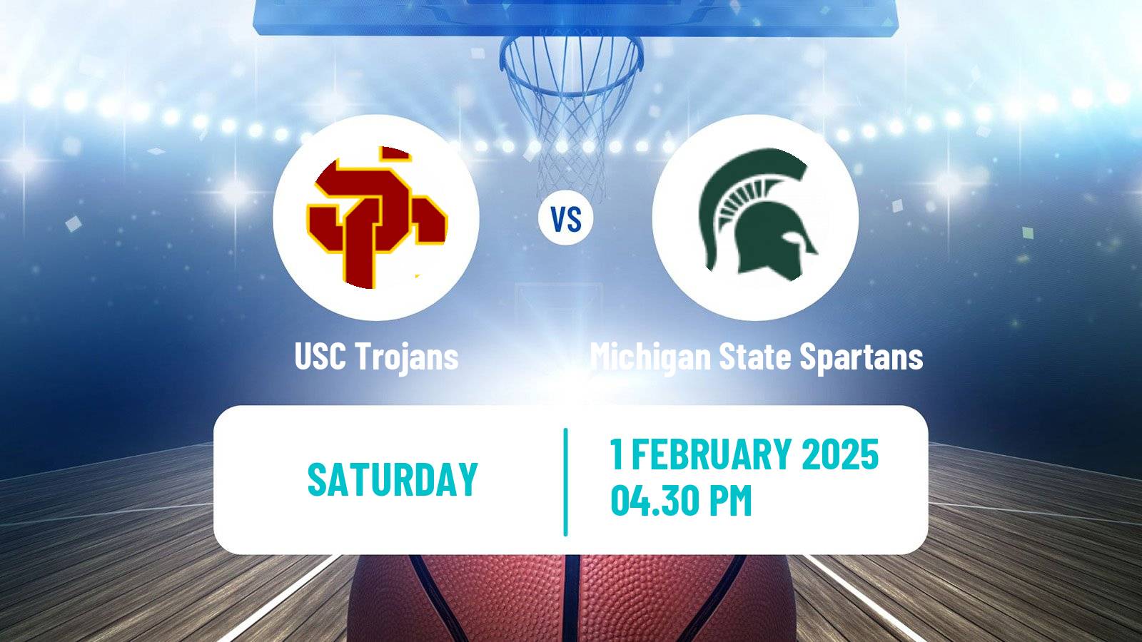 Basketball NCAA College Basketball USC Trojans - Michigan State Spartans