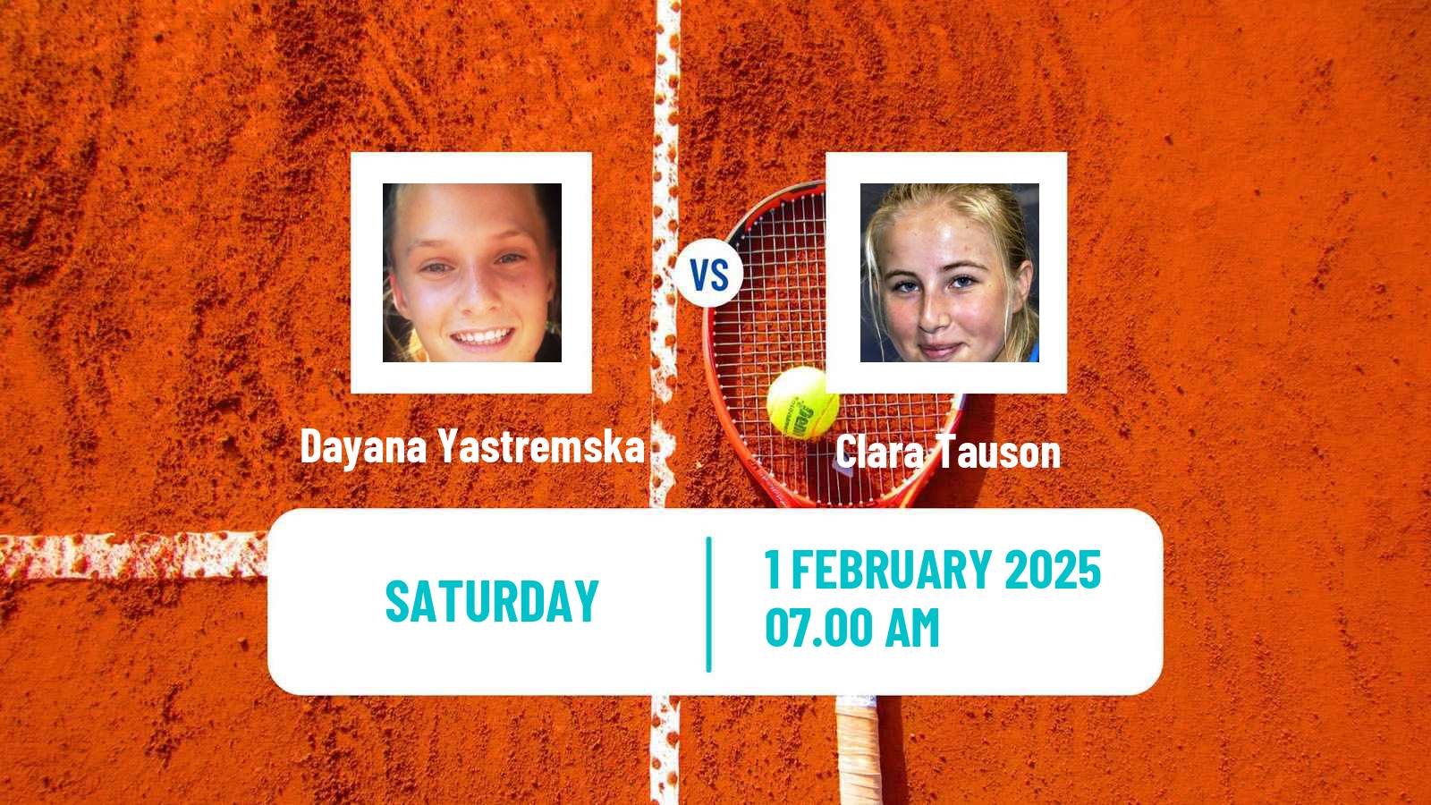 Tennis WTA Linz Dayana Yastremska - Clara Tauson