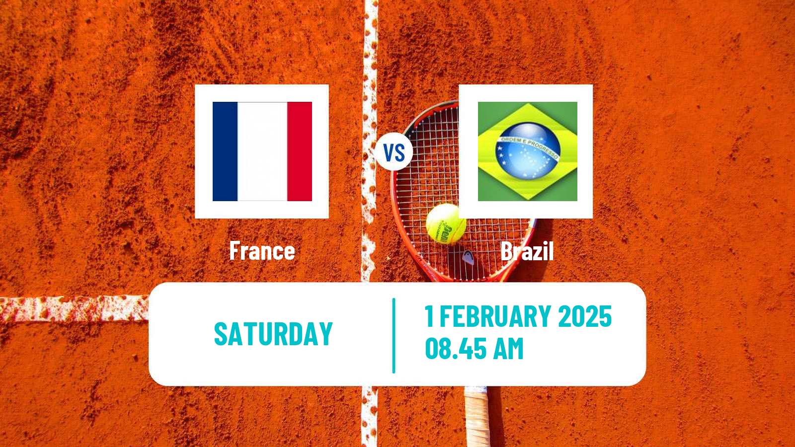 Tennis Davis Cup - World Group Teams France - Brazil