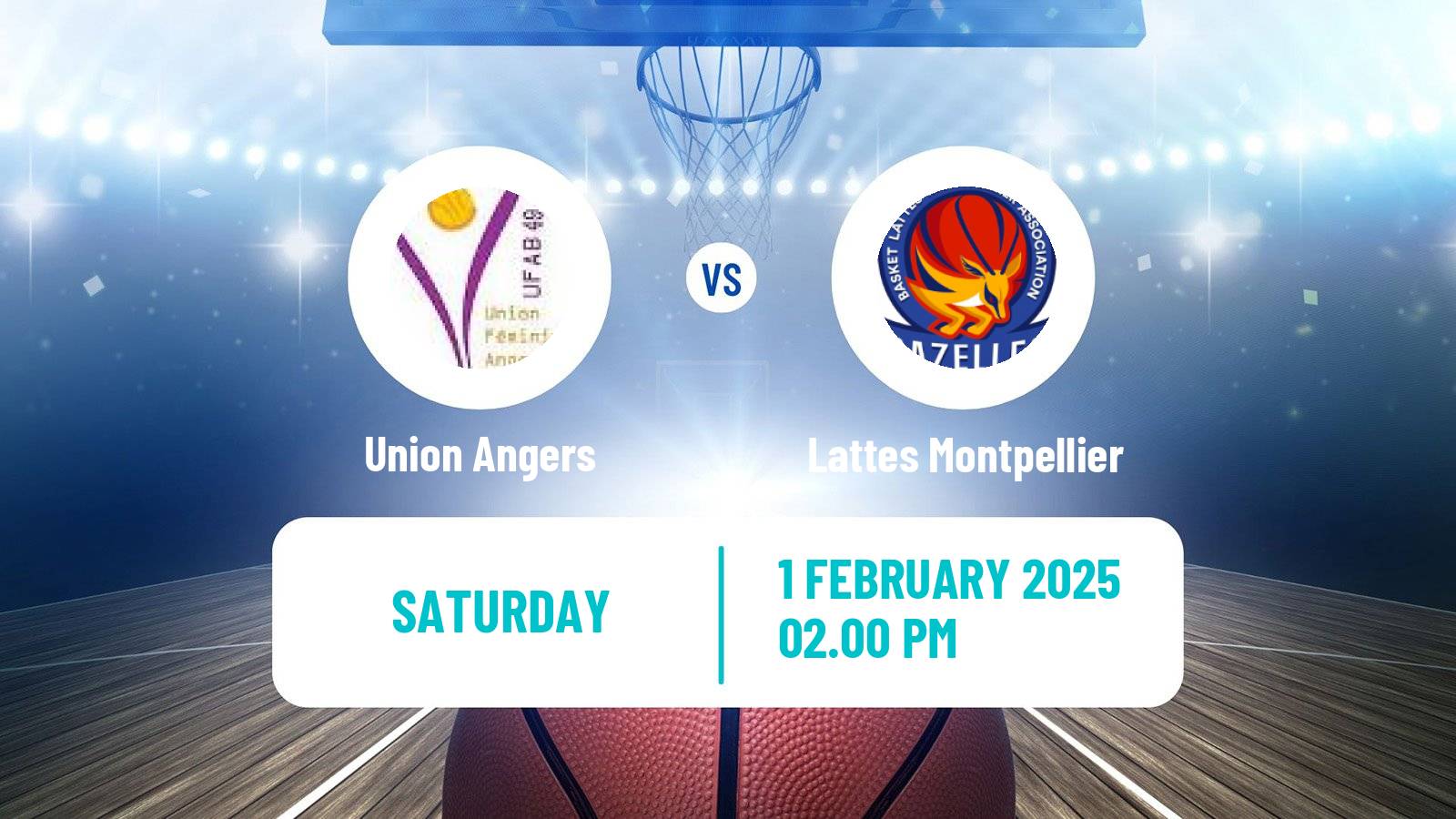 Basketball French LFB Union Angers - Lattes Montpellier