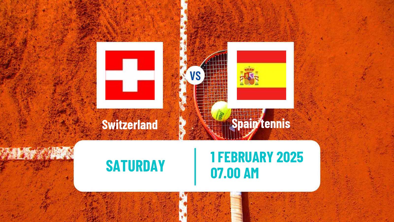 Tennis Davis Cup - World Group Teams Switzerland - Spain