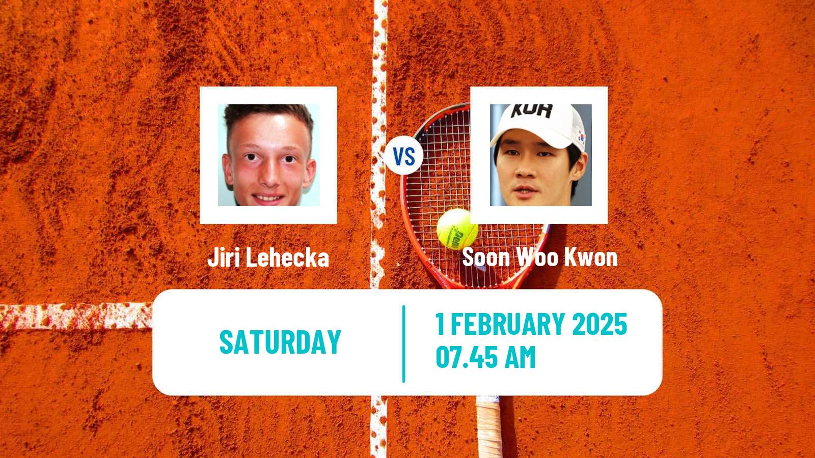 Tennis Davis Cup World Group Jiri Lehecka - Soon Woo Kwon