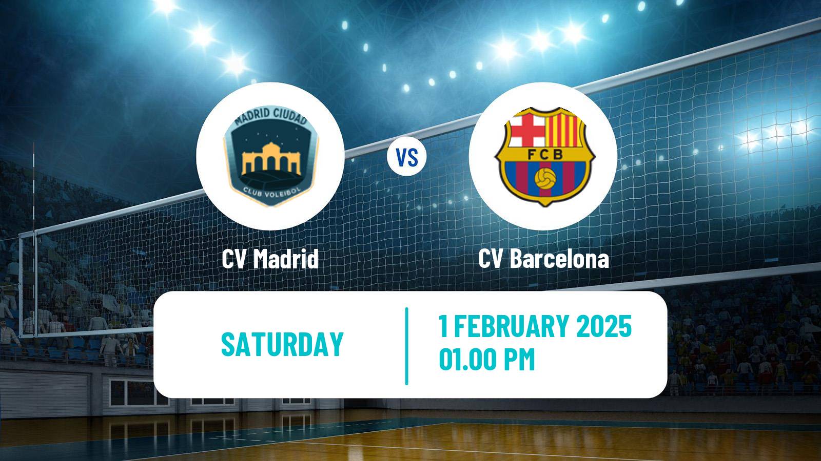 Volleyball Spanish SuperLiga Volleyball Women CV Madrid - Barcelona