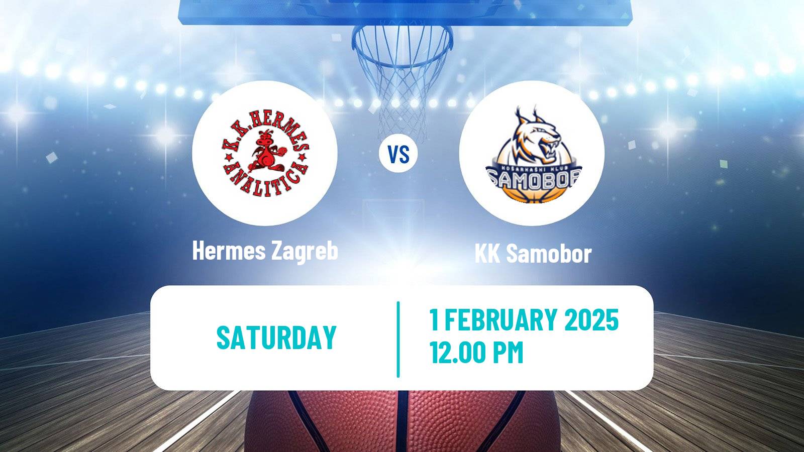 Basketball Croatian Prva Liga Basketball Hermes Zagreb - Samobor