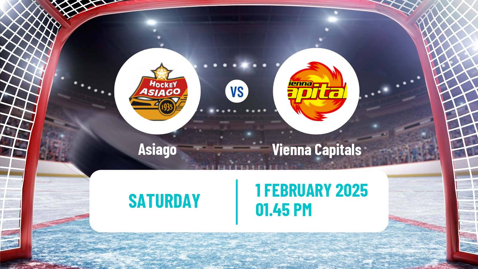 Hockey Austrian Ice Hockey League Asiago - Vienna Capitals