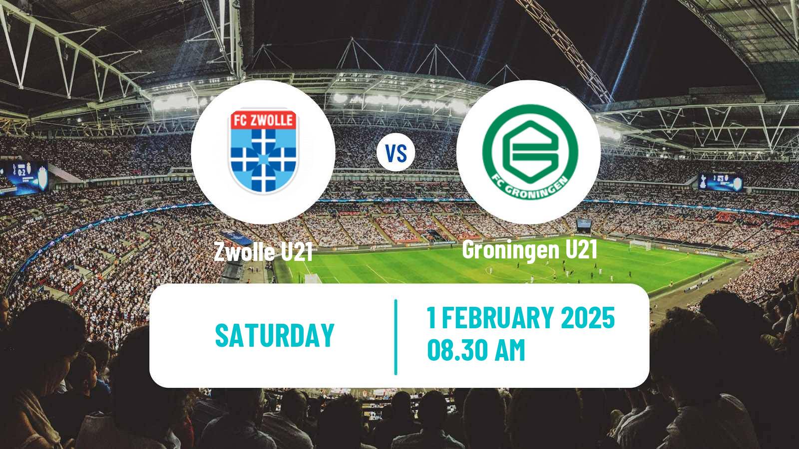 Soccer Dutch Divisie 1 U21 Zwolle U21 - Groningen U21