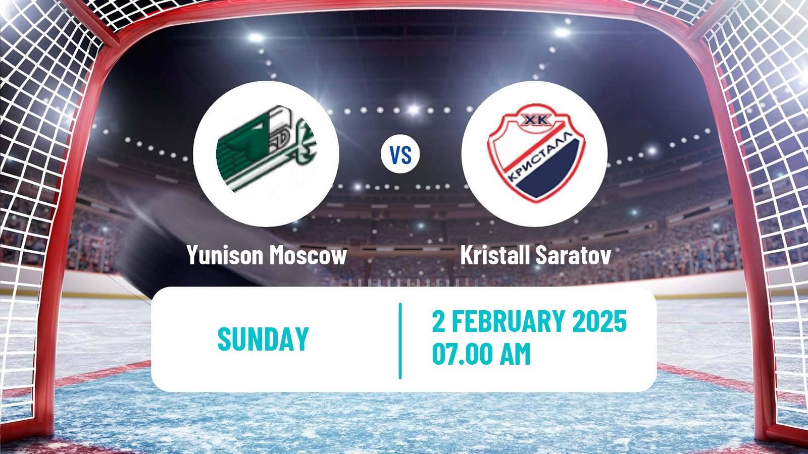 Hockey VHL Yunison Moscow - Kristall Saratov