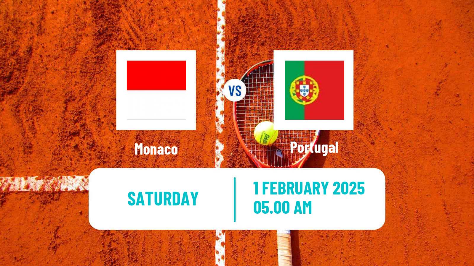 Tennis Davis Cup World Group I Teams Monaco - Portugal