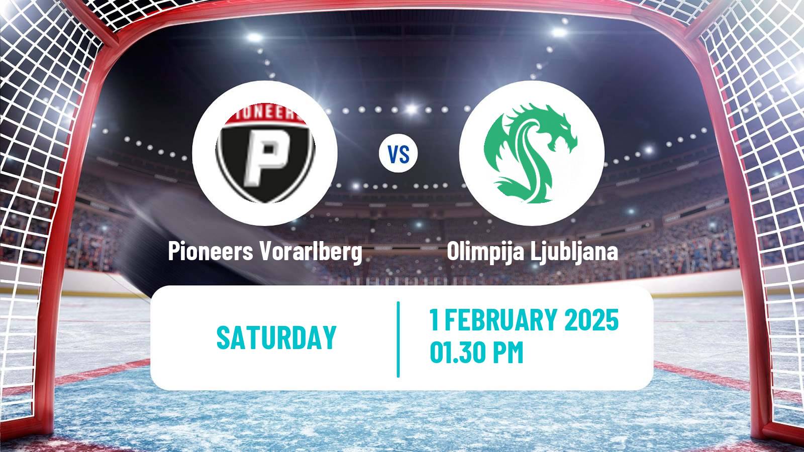 Hockey Austrian Ice Hockey League Pioneers Vorarlberg - Olimpija Ljubljana