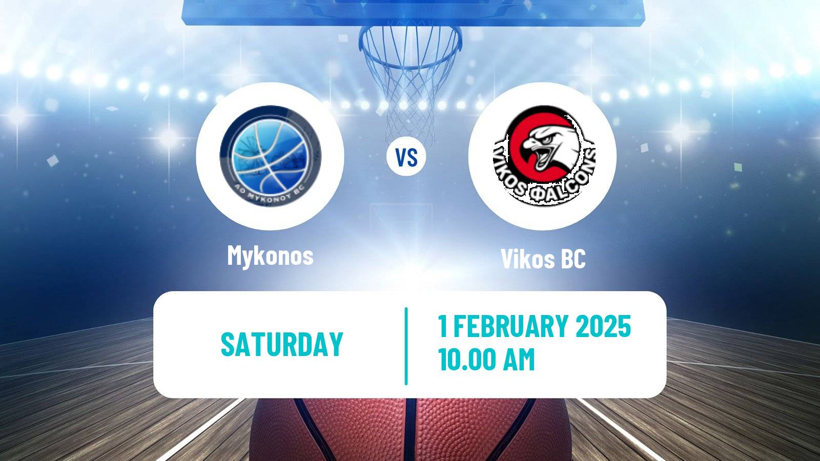 Basketball Greek Elite League Basketball Mykonos - Vikos