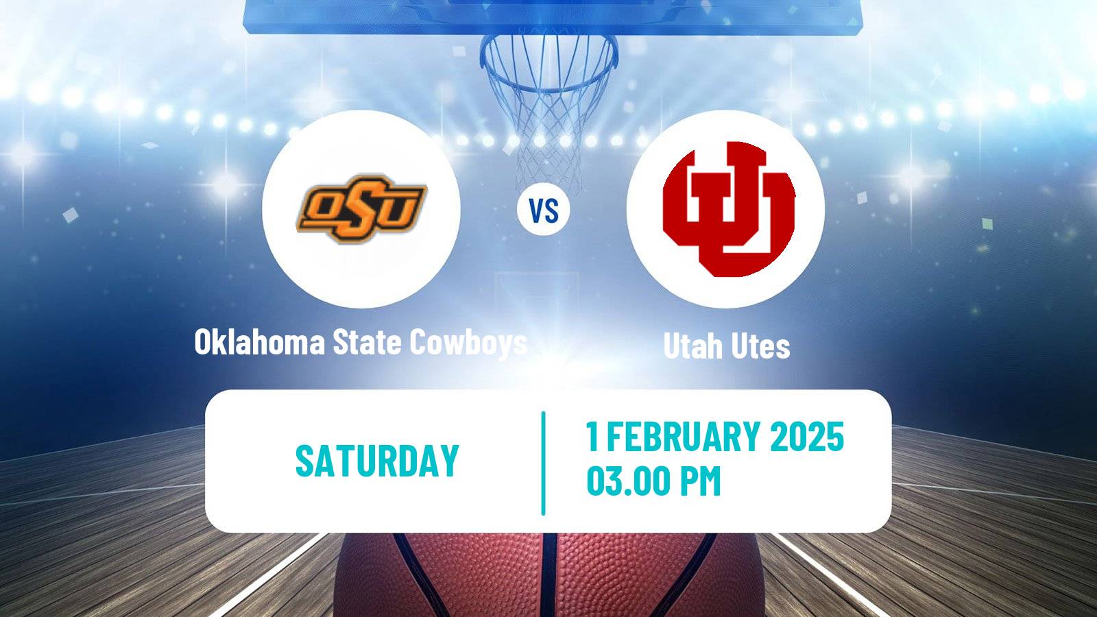 Basketball NCAA College Basketball Oklahoma State Cowboys - Utah Utes