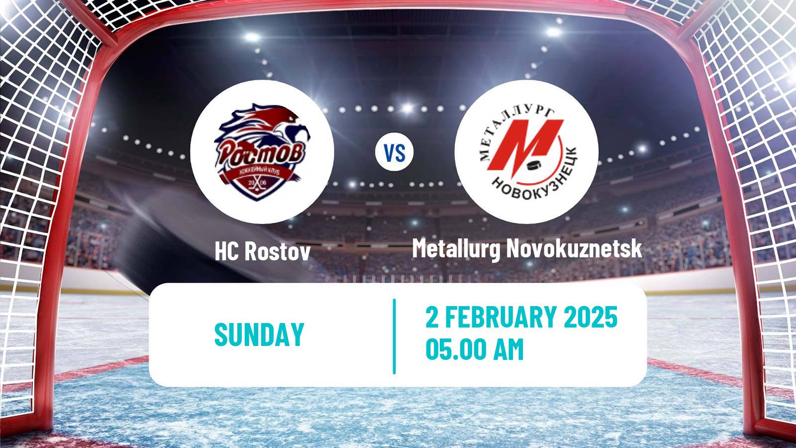 Hockey VHL Rostov - Metallurg Novokuznetsk