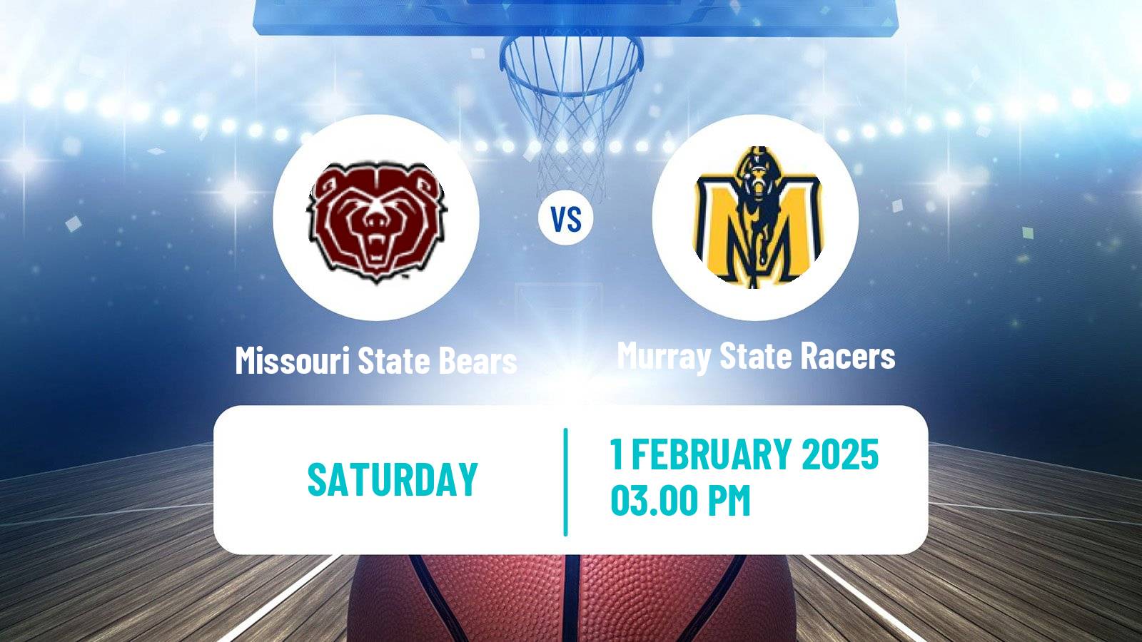 Basketball NCAA College Basketball Missouri State Bears - Murray State Racers