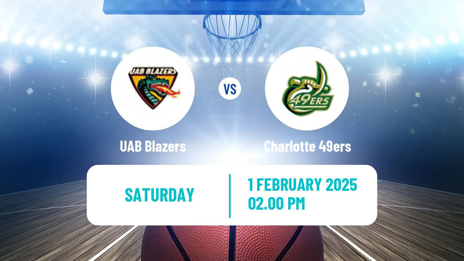 Basketball NCAA College Basketball UAB Blazers - Charlotte 49ers