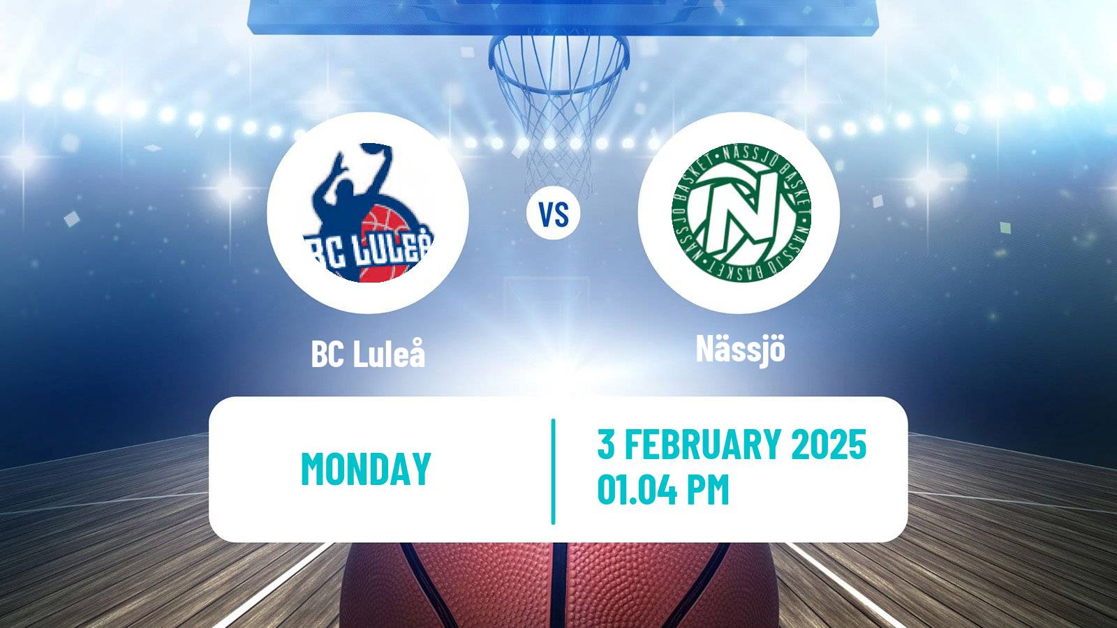 Basketball Swedish Basketligan Luleå - Nässjö