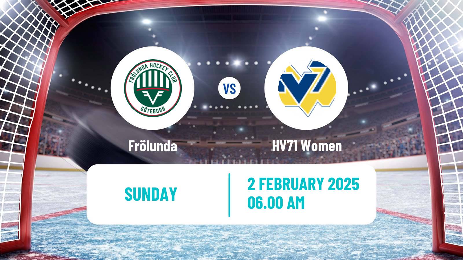 Hockey Swedish SDHL Women Frölunda - HV71