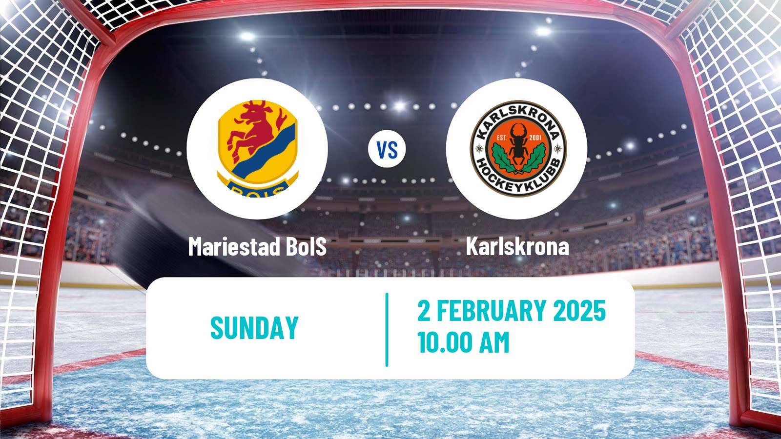 Hockey Swedish Hockey AllEttan Södra Mariestad BoIS - Karlskrona